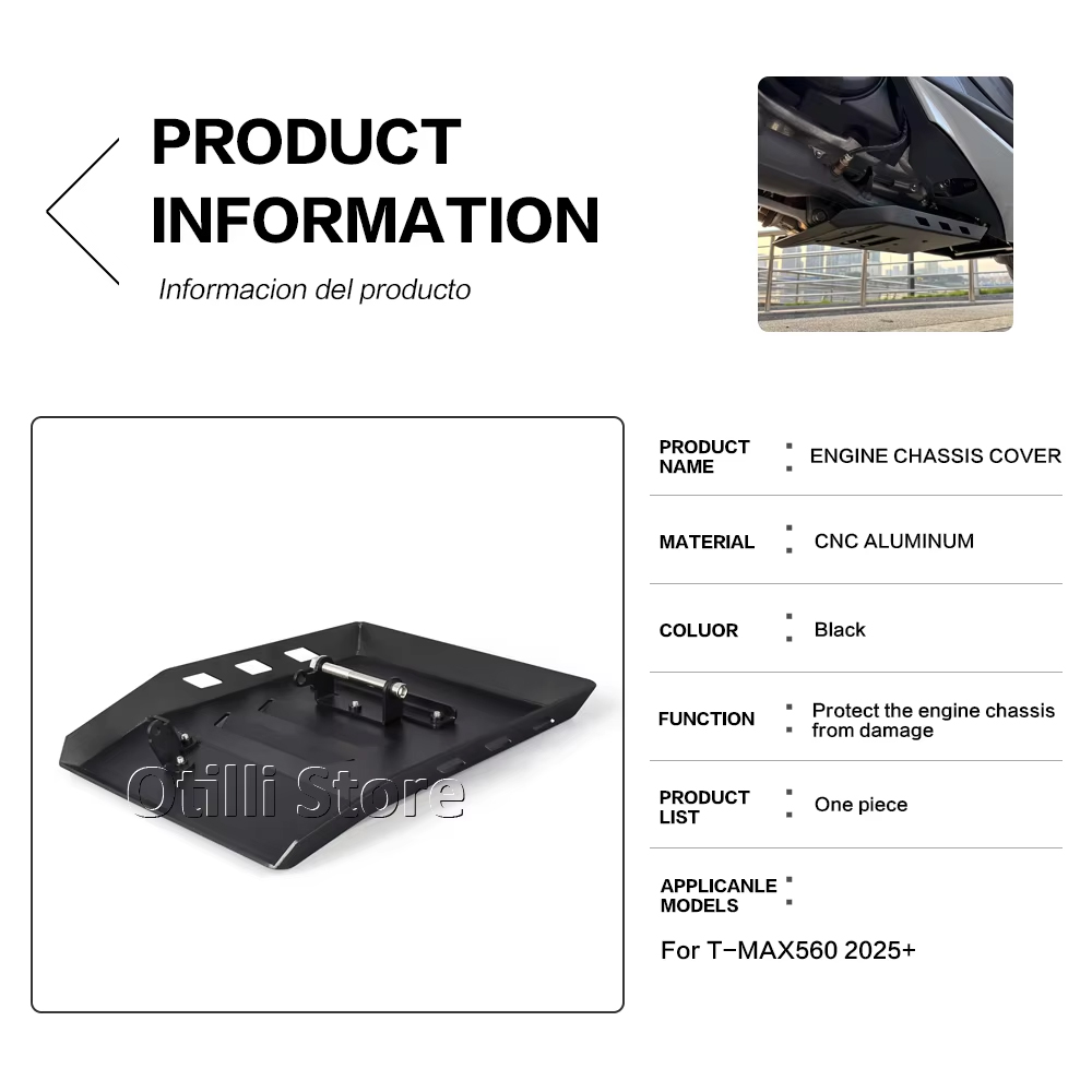 Tech Accessories - T-MAX560 New Motorcycle Skid Plate Bash