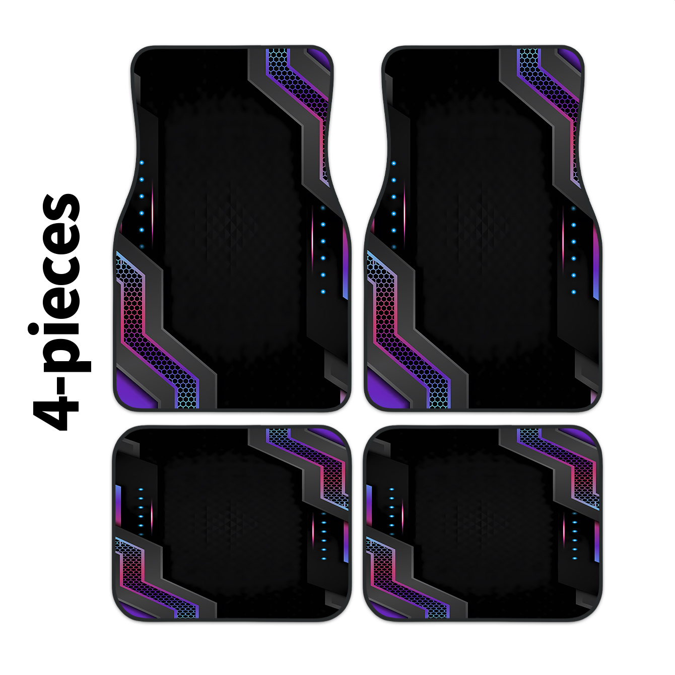 Tech Protect Accessories - 4pcs 2D High-Tech Frame Printed Car
