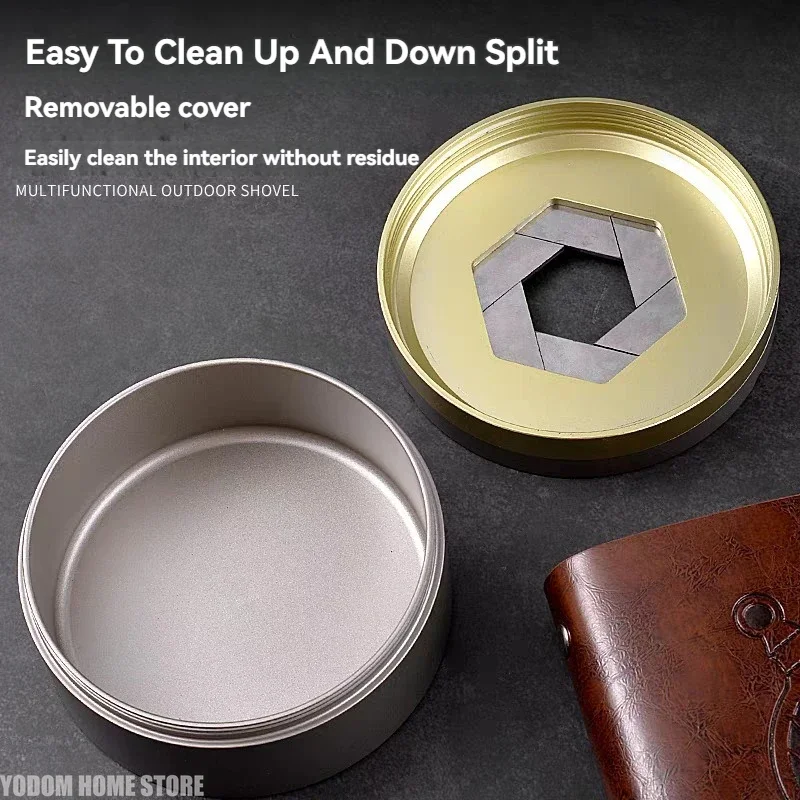 Tech Accessories Gifts For Men - High-End Mechanical Rotating Ashtray with Lid