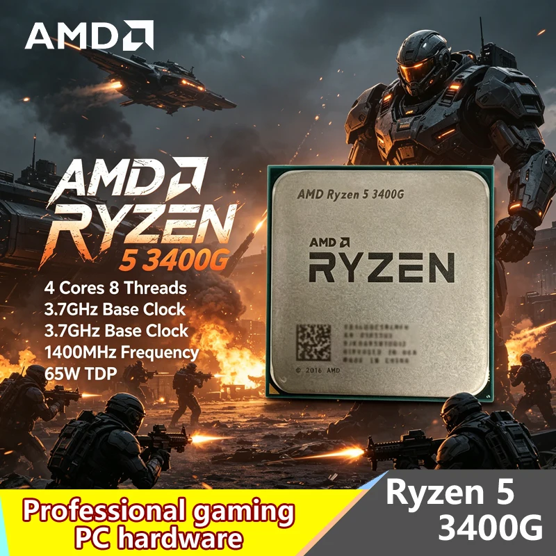 Amd Cpu Ryzen 5 - AMD Ryzen 5 3400G AM4 Desktop
