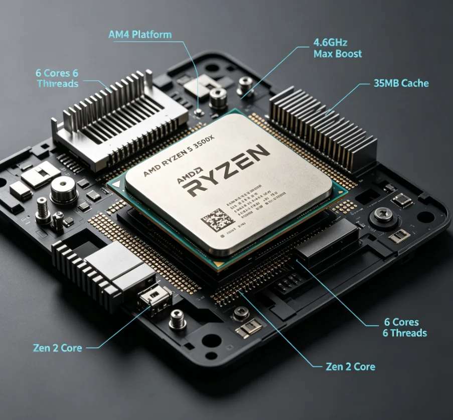 AMD Ryzen 5 3500X AM4 Desktop  - Amd Cpu Ryzen 5 评论和价格