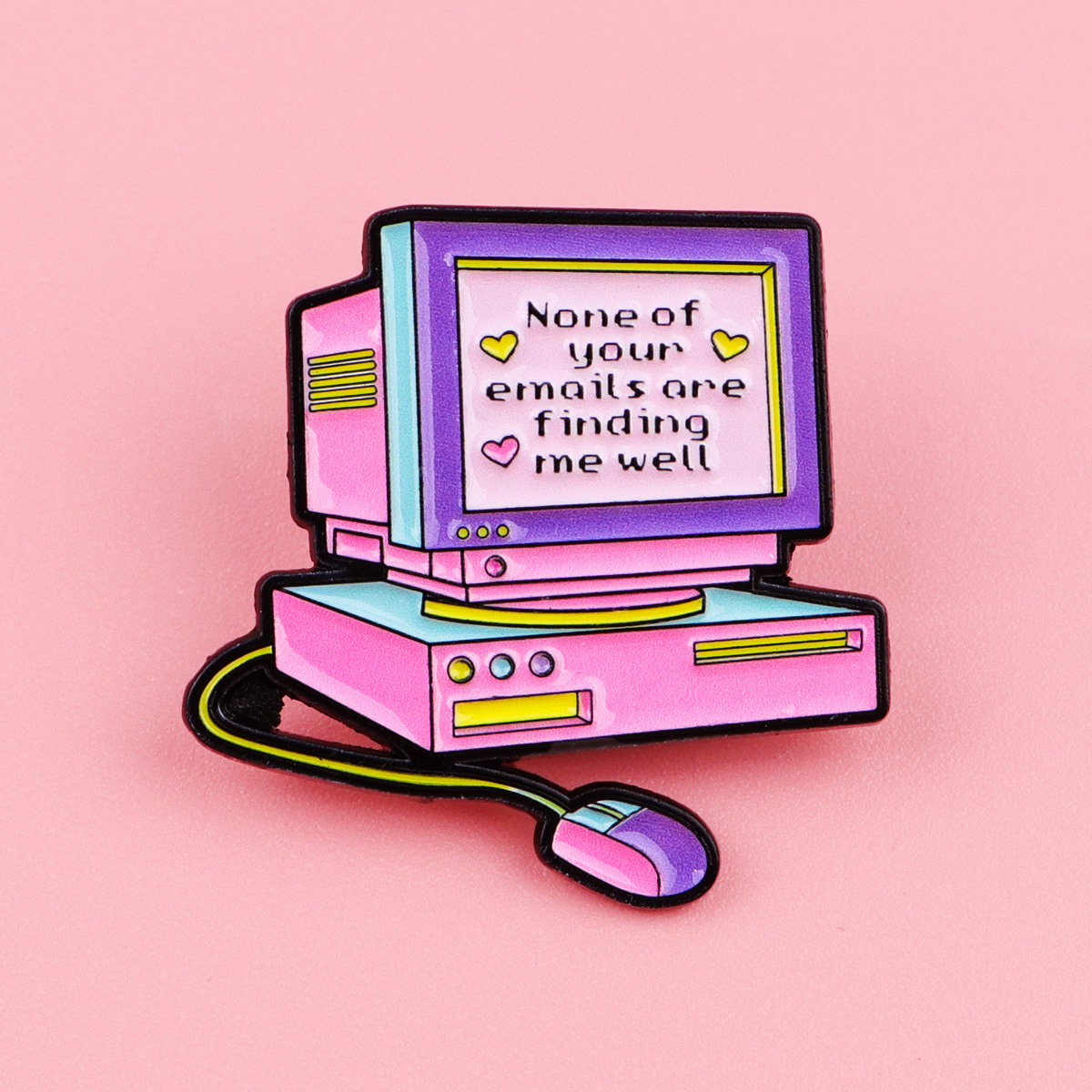 Retro Computer Enamel Pin None - Tech Accessories Backpack 评论和价格