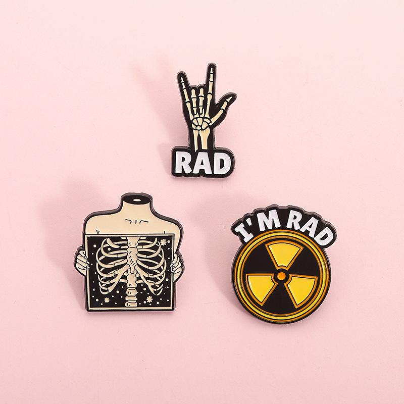 3Pcs RAD Radiology Enamel Pins - Tech Accessories Backpack 评论和价格