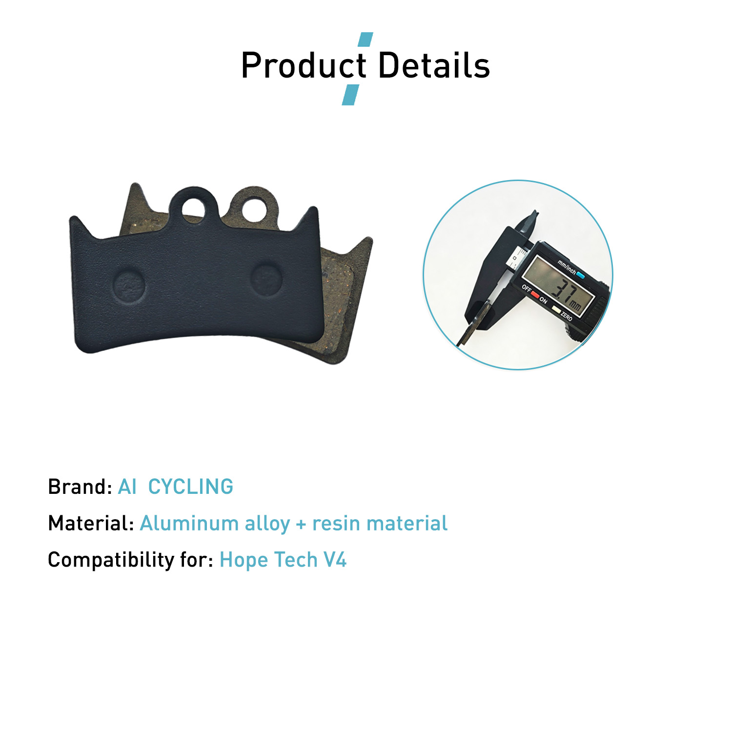 4 Pairs Bicycle Disc Brake Pad - Tech Bike Accessories 评论和价格