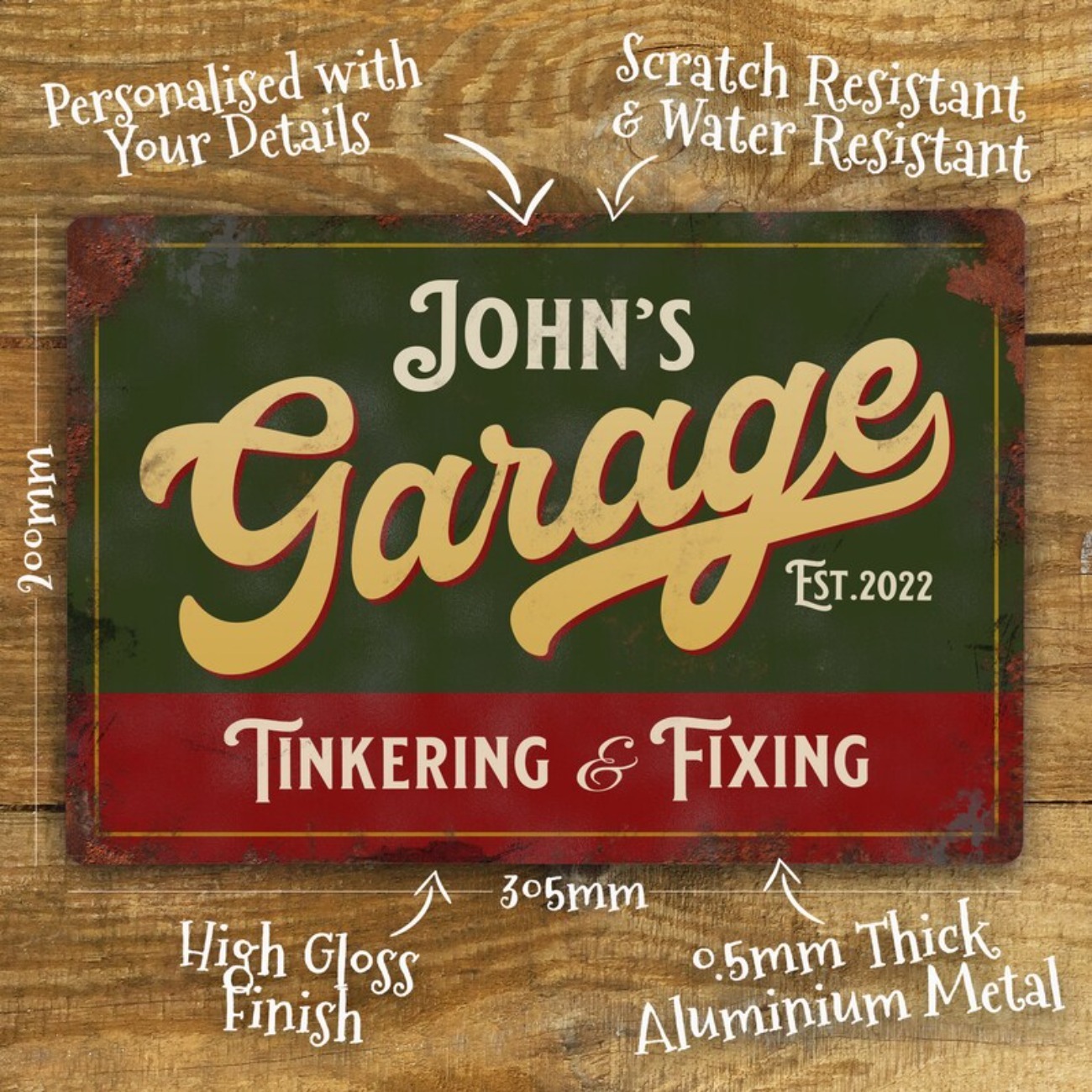 Custom Personalised Garage Met - Tech Accessories 评论和价格