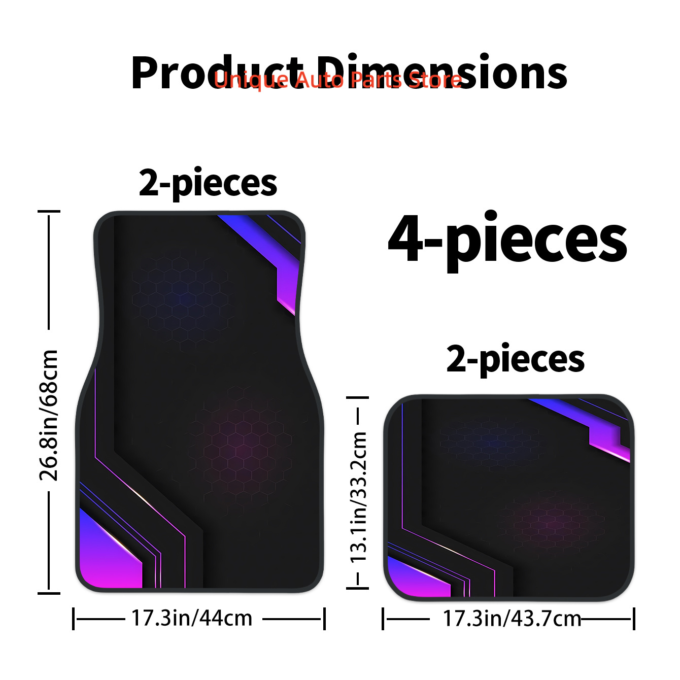 4pcs 2D High-Tech Geometric Pa - Tech Protect Accessories 评论和价格