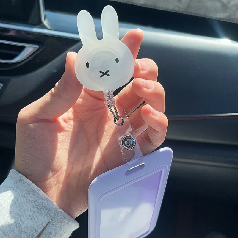 Kawaii Miffy ID Badge Holder w - Kawaii Tech Accessories 评论和价格