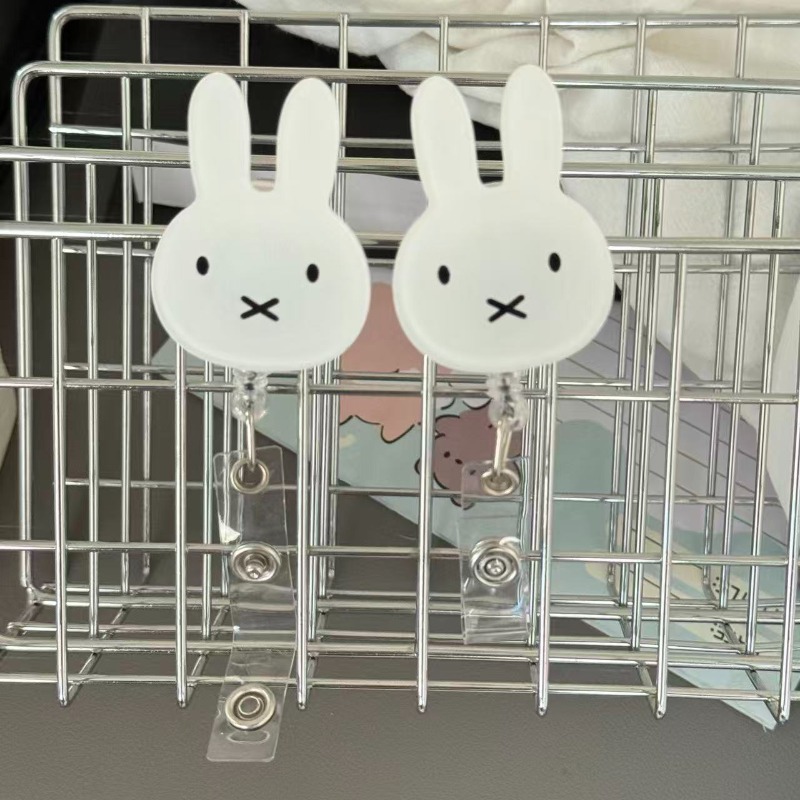 Kawaii Miffy ID Badge Holder w - Kawaii Tech Accessories 评论和价格